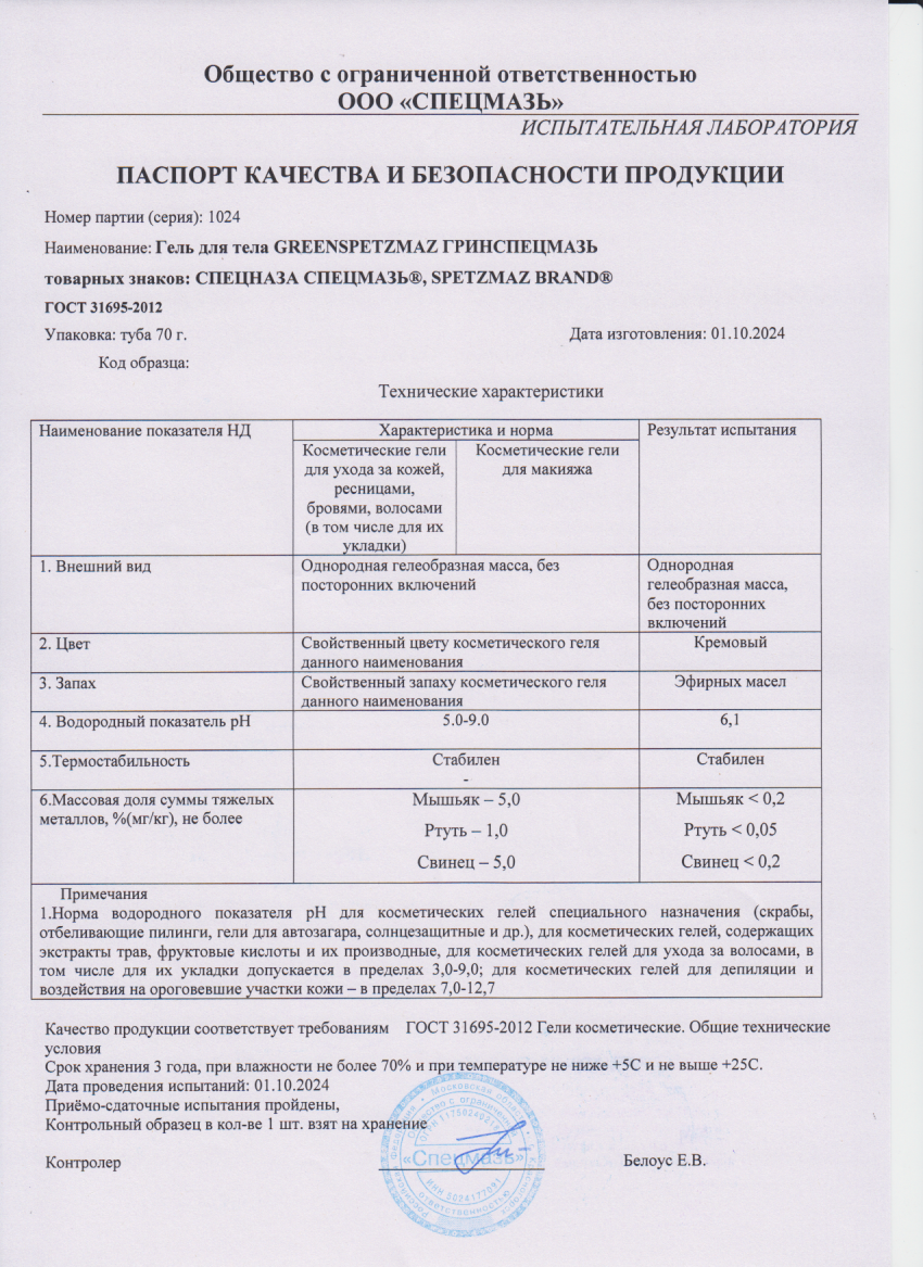 Паспорт №102024